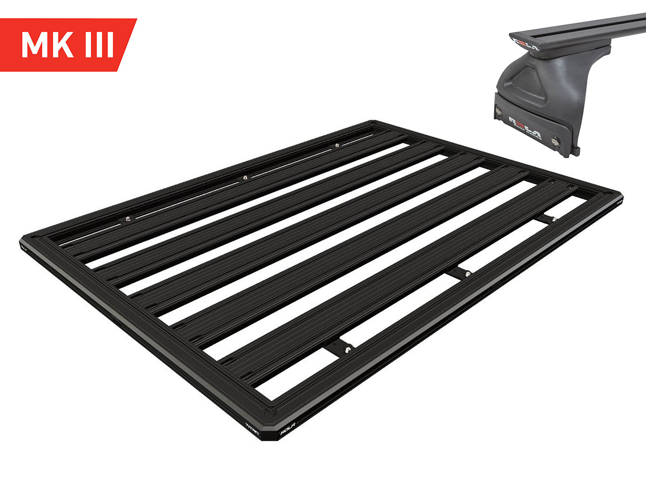 Toyota Hiace H200 2000x1400 MK3 Titan Tray with Low Mount Gutter Kit